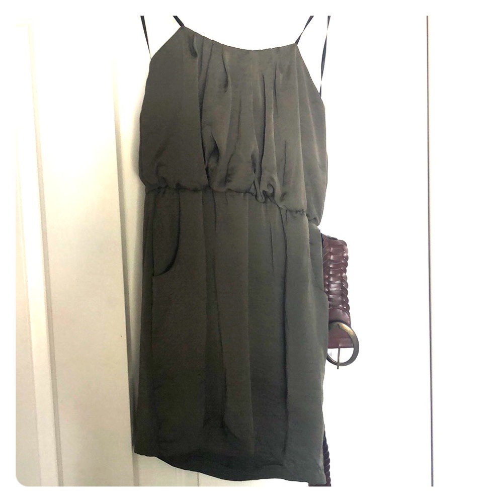 Strapless dress with belt